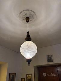 lampadario a soffitto, vintage anni 70