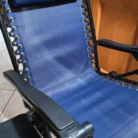 Sdraio basculante blu e nero 