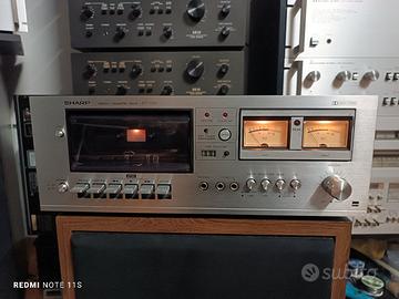 Piastra Cassetta Hi-Fi Vintage SHARP Con Vu-Meter 
