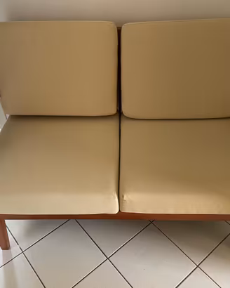 Coppia divanetti Calligaris 2 posti in legno