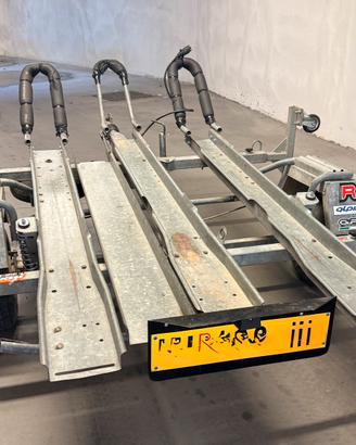 Carrello rimorchio moto ELLEBI 3 posti salvaspazio