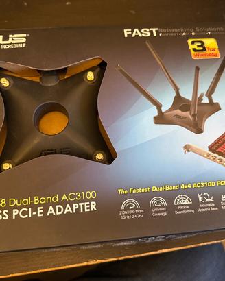 scheda wifi interna ASUS PCE-AC88 AC3100  PCIe