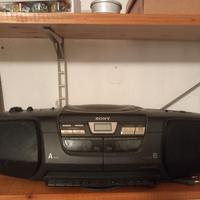 Radio con lettore cd e cassette