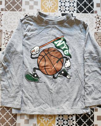 T-Shirt bambino grigia