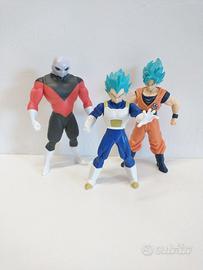 lotto 3 statuine dragonball super gt kinder