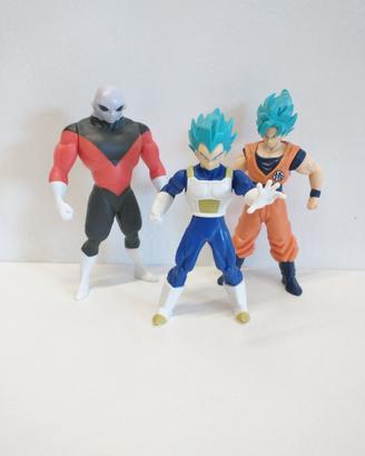 lotto 3 statuine dragonball super gt kinder