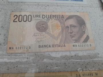 Banconota 2000 Lire Guglielmo Marconi