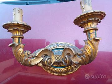 Applique da parete in legno