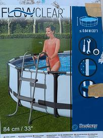 Scaletta piscina Bestway alluminio