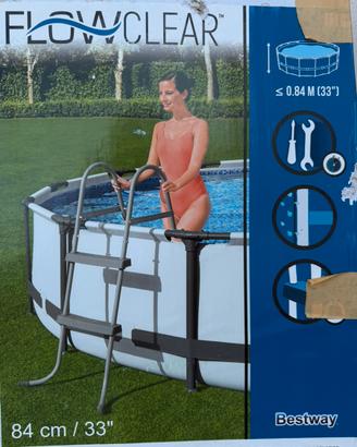 Scaletta piscina Bestway alluminio