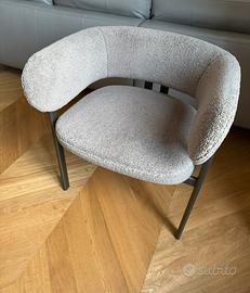4 sedie pranzo Nature Design Bay Armchair