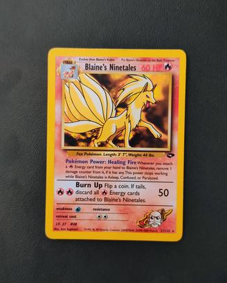 Blaine's Ninetales 21/132 carta pokemon 