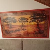 Quadro tramonto Serengeti