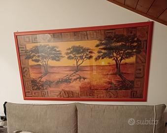 Quadro tramonto Serengeti