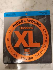 Muta 4 corde basso D'Addario EXL-160 -  nuove!