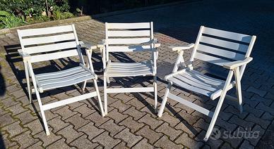 "Foppapedretti"  3 sedie da giardino 