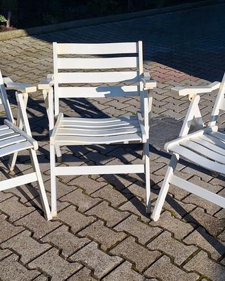 "Foppapedretti"  3 sedie da giardino 