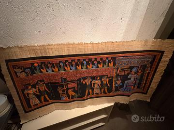 Papiro egiziano dipinto a mano