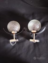coppia di Applique vintage Mid -century anni 70 