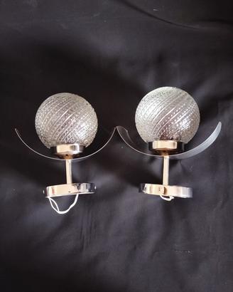 coppia di Applique vintage Mid -century anni 70 