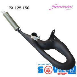 Marmitta Serpentona Simonini Carbonio Vespa PX