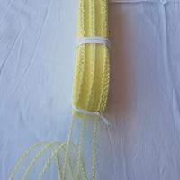 nastro crinolina con merletto giallo 3cm x 50 mt