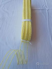 nastro crinolina con merletto giallo 3cm x 50 mt
