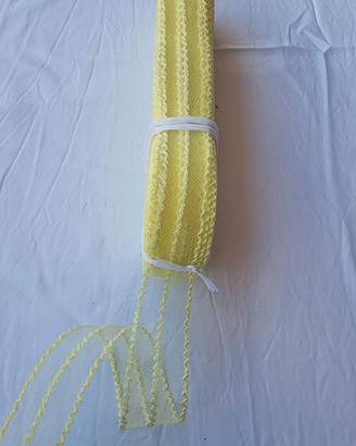 nastro crinolina con merletto giallo 3cm x 50 mt