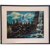 Stampa Quadro vintage anni 80 – stampa paesaggio
