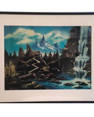 Stampa Quadro vintage anni 80 – stampa paesaggio