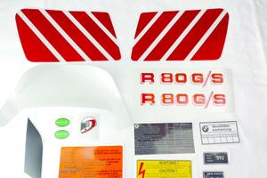 Adesivi BMW R 80 GS 1986 87 mod Bianco