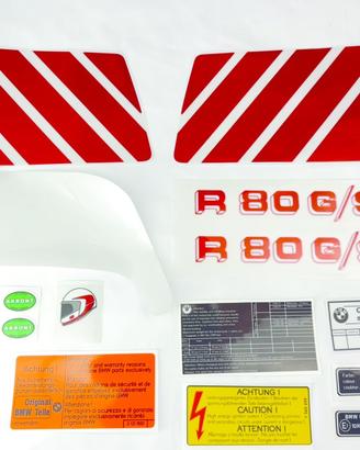 Adesivi BMW R 80 GS 1986 87 mod Bianco