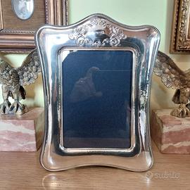 Cornice Portafoto Argento 925 anni 80 x foto 13x18