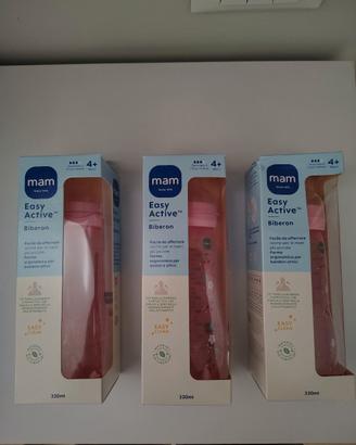 3 Biberon MAM 330 ml rosa