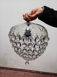 Coppia lampadari a goccia vintage, anni '50