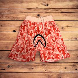 Pantalonci corti bape - Bape Shark shorts Pink