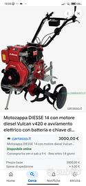 motozappa 10,5 H.P. Diesel