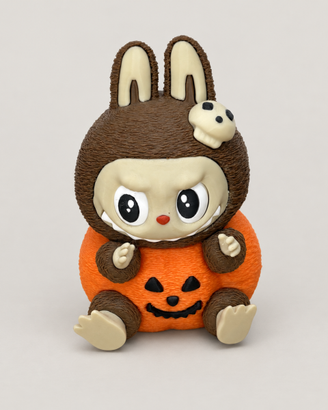 Labubu Halloween con zucca – Stampa 3D artigianale
