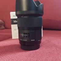 Sigma 35mm f/1.4 Art - Attacco A-mount Sony Alpha