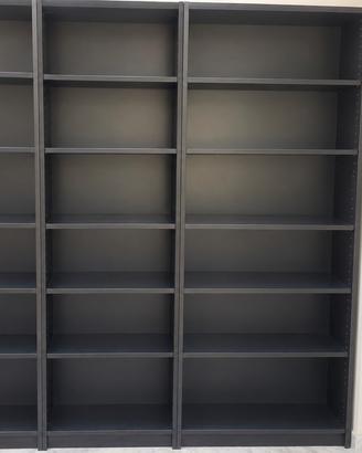 3 libreria IKEA BILLY nere 2 grandi + 1 media