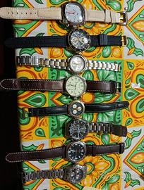 Lotto di 8 orologi vintage tutti funzionanti 