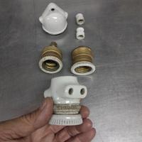 portalampada in ceramica vintage 