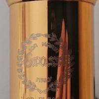 FLAUTO TRAVERSO FL700  DORATO CON FORI CHIUSI E MI