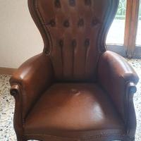 2 Poltrone in pelle nuove