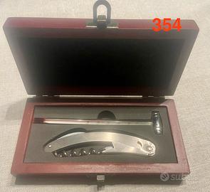 Set da vino x sommelier in radica