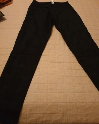 Pantaloni Tezenis a quadri neri elasticizzati