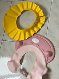 Cappellini visiera per lavare i capelli ai bambini