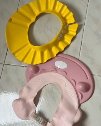 Cappellini visiera per lavare i capelli ai bambini