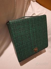 Porta dischi vinili 45g Valigetta vintage anni 60