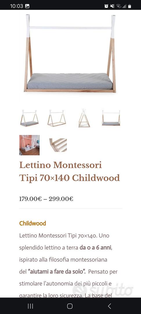 Lettino Montessori Tipi 70x140 Childwood